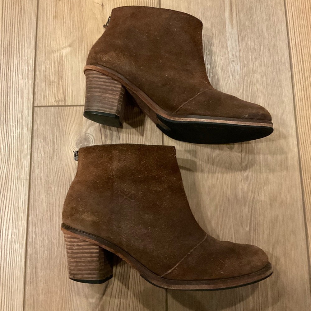 J. Shoes Suede Heeled Booties - Picture 8 of 12